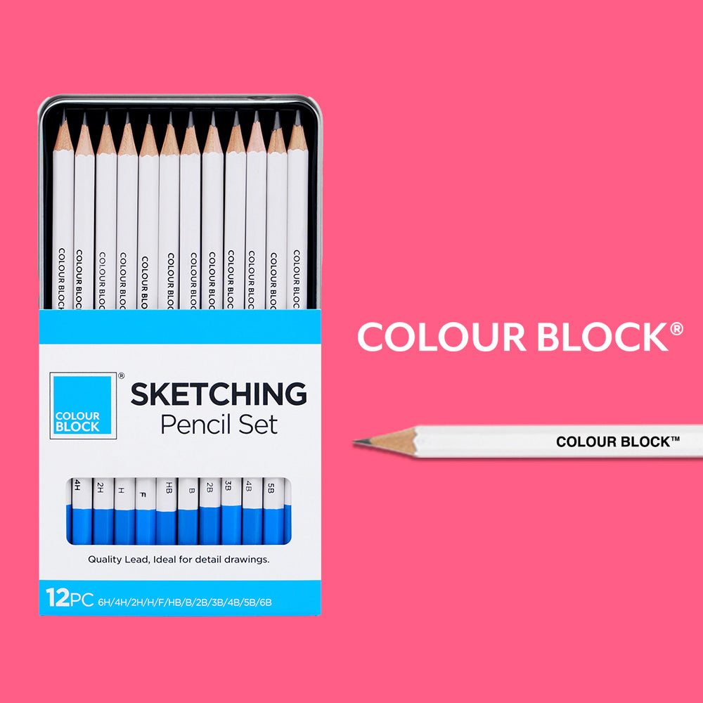 【COLOUR BLOCK】12PCS專業素描鉛筆組