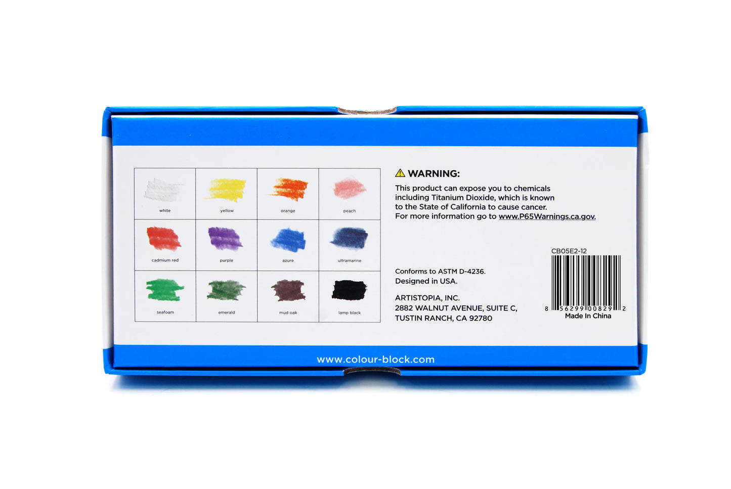 【COLOUR BLOCK】12PCS彩色粉畫棒組