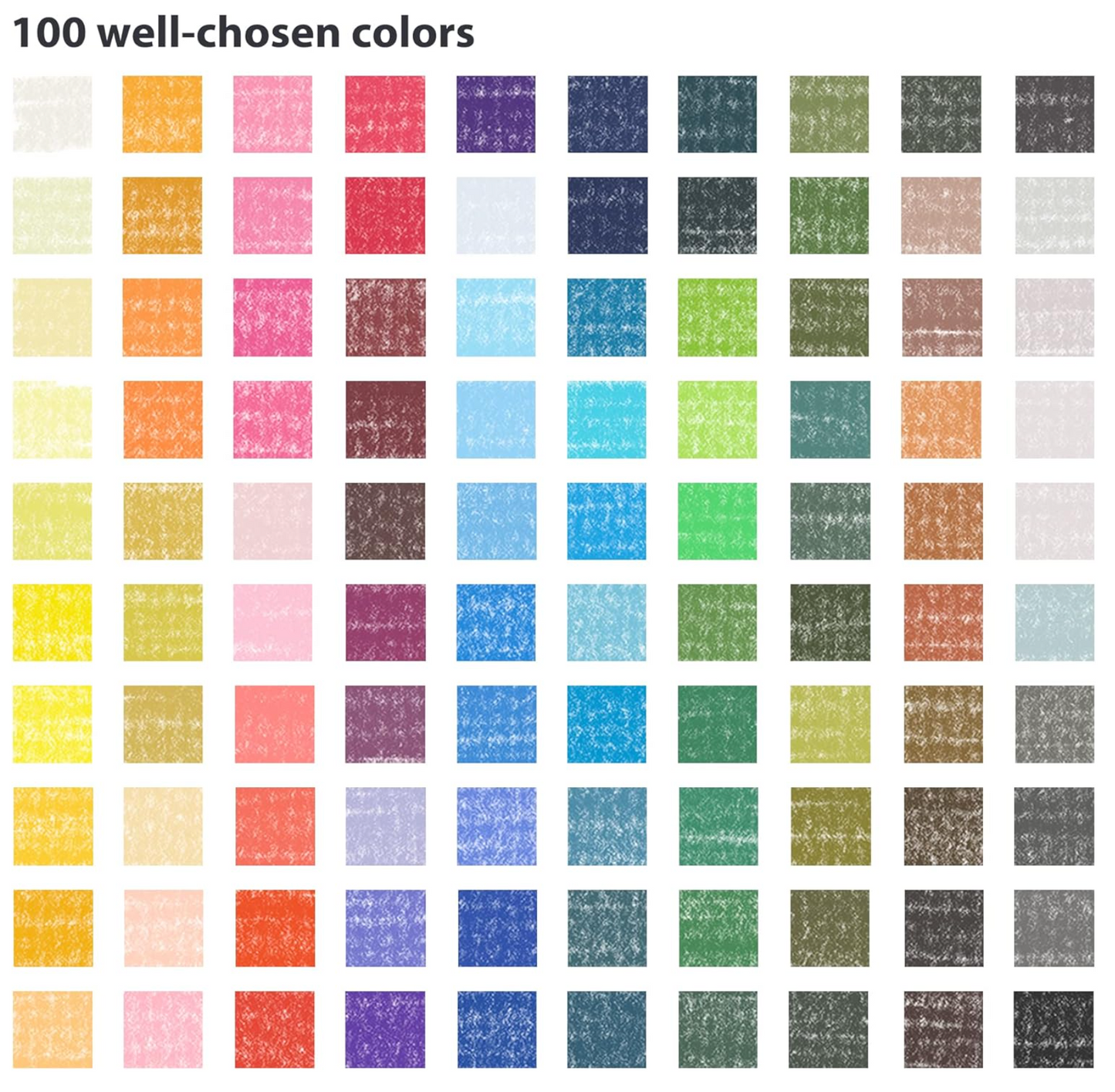 【COLOUR BLOCK】系列 100pcs質感木盒粉彩繪畫組