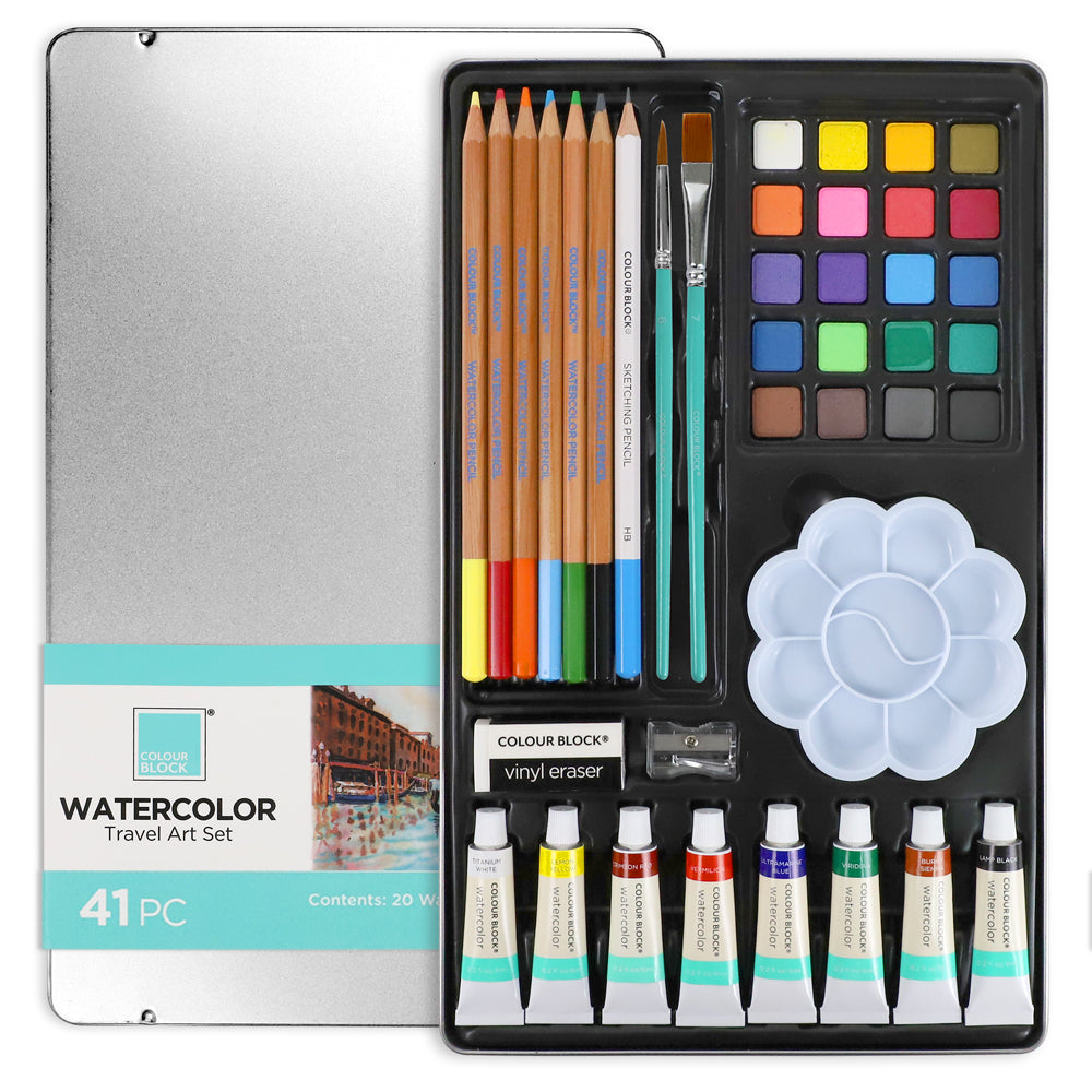 【COLOUR BLOCK】41PCS水彩隨行寫生套組
