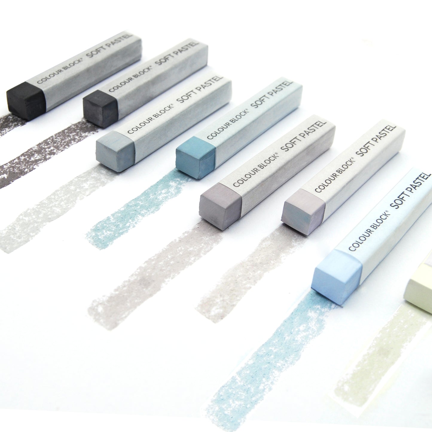 【COLOUR BLOCK】12PCS灰階粉畫棒組
