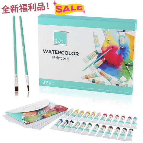 COLOUR BLOCK 32PCS水彩顏料組(全新福利品)