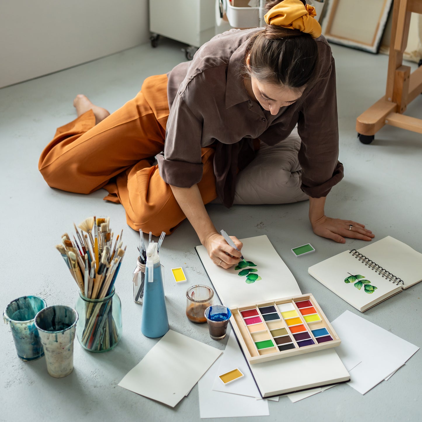 【COLOUR BLOCK】28PCS 半乾木盒水彩