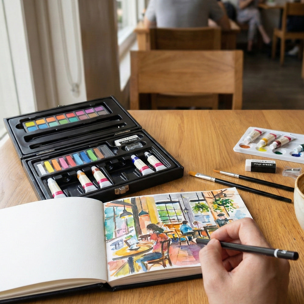 【COLOUR BLOCK】40PCS質感皮革繪畫套組