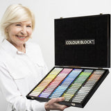 【COLOUR BLOCK】系列  100pcs質感木盒粉彩繪畫組